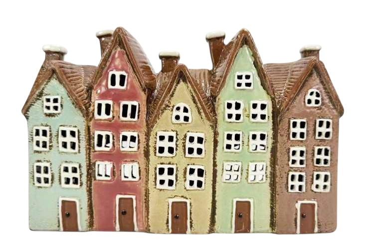 LH105 Pastel Five Houses